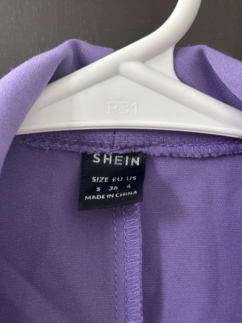 SHEIN Lilac Open Front Shawl Collar Blazer Vest - S - Picture 4 of 4